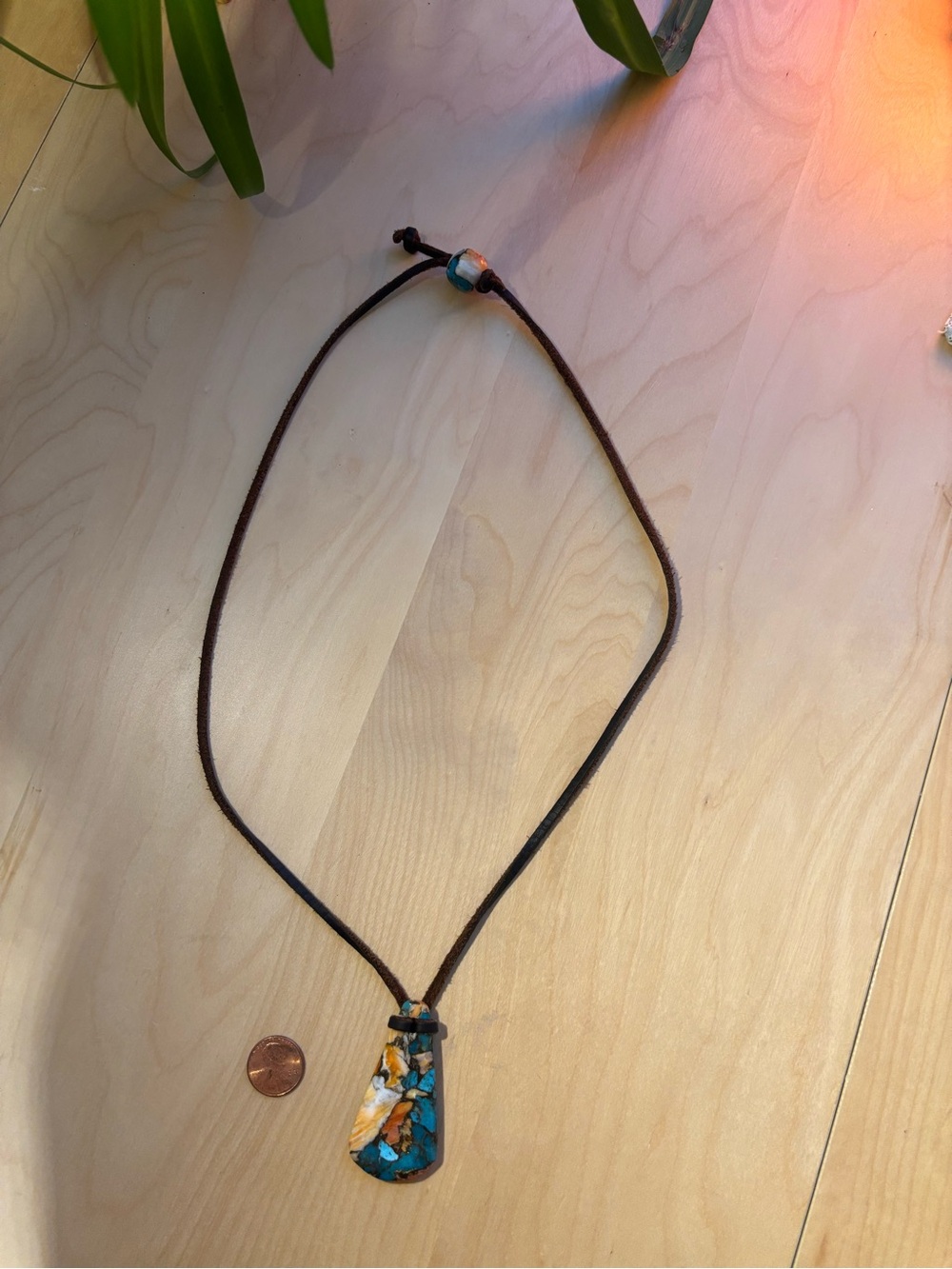 Oyster Turquoise Stone Pendant